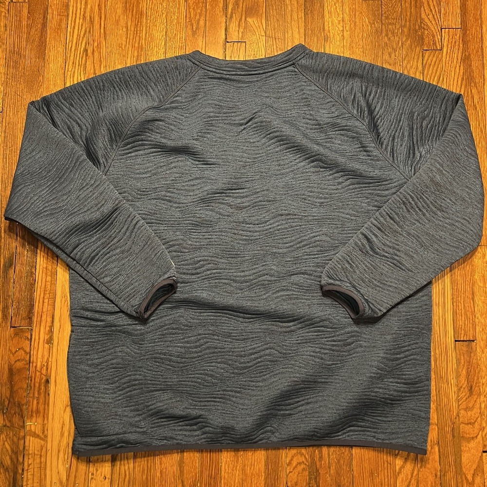 Nike Golf Dri-Fit TOUR Swirl Quilted Crew Sweatshirt XXL $105 FD5835-410 Preown - Picture 8 of 9